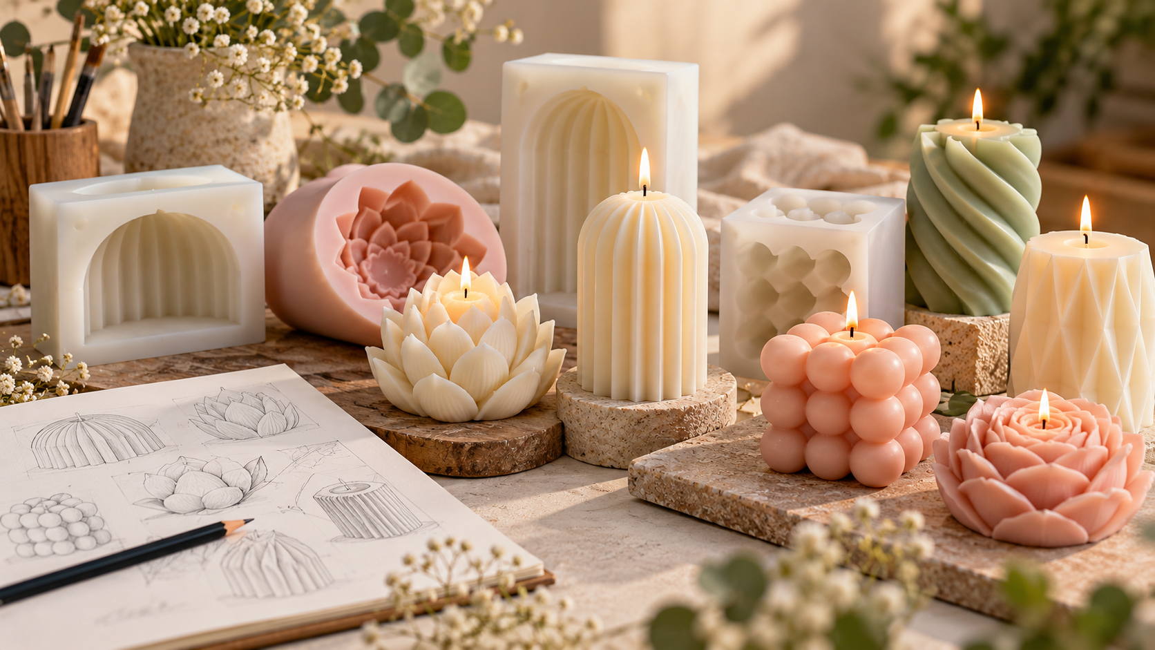 Custom Candle Moulds in India: Turn Your Creative Ideas into Unique Candles